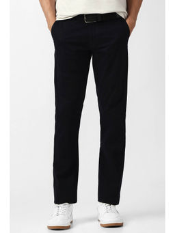 Van Heusen - Black Solid Slim Fit Trouser