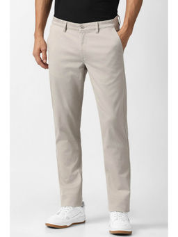 Van Heusen - Grey Solid Slim Fit Trouser