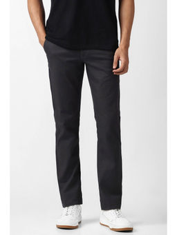 Van Heusen - Grey Solid Slim Fit Trouser