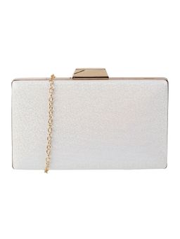 Walkway - White Clutch for Women (M)