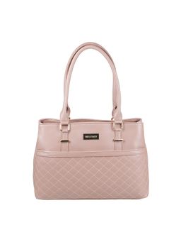 Walkway - Peach Quilted Handbag for Women (M)