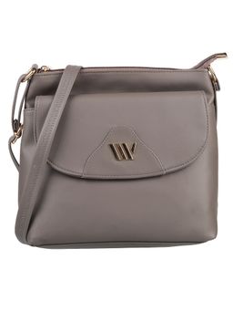 Walkway - Grey Solid Mini Sling Bag for Women (M)