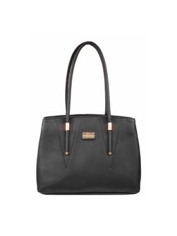 Walkway - Black Solid Handbag for Women (M)