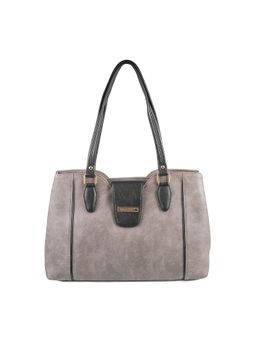 Walkway - Grey Textured Handbag for Women (M)