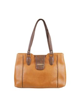 Walkway - Brown Textured Handbag for Women (M)