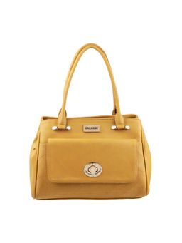 Walkway - Yellow Solid Handbag for Women (M)