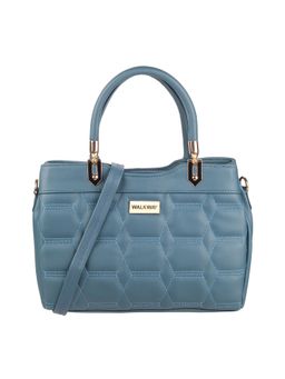 Walkway - Navy Blue Quilted Satchel for Women (M)