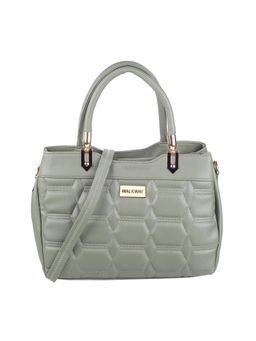 Walkway - Light Green Quilted Satchel for Women (M)
