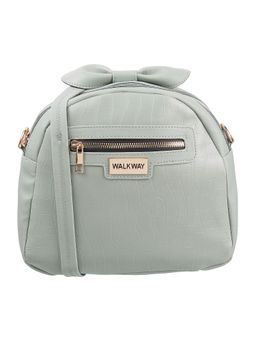 Walkway - Light Green Textured Mini Sling Bag for Women (M)