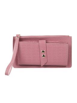 Walkway - Pink Textured Wallet for Women (S)