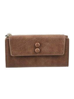 Walkway - Brown Textured Wallet for Women (S)