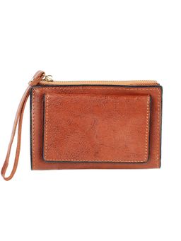 Walkway - Brown Textured Wallet for Women (S)