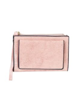 Walkway - Pink Textured Wallet for Women (S)