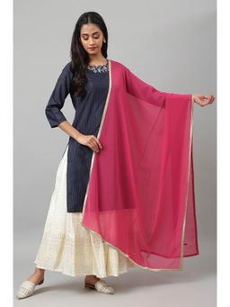 W - Pink Embellished Dupatta