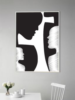 Nestroots - The Ripples Of Time White Frame Wall Painting