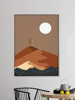 Nestroots - Escape To Your Happy Place Black Frame Wall Painting