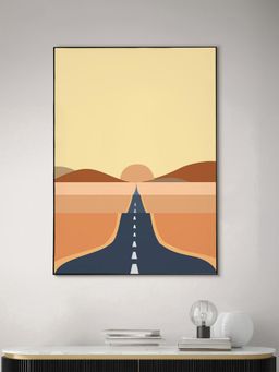 Nestroots - A Journey Awaits Black Frame Wall Painting