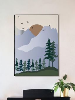 Nestroots - A Secret Garden Revealed Black Frame Wall Painting