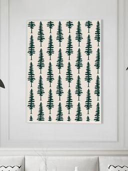 Nestroots - Whispering Pines White Frame Wall Painting