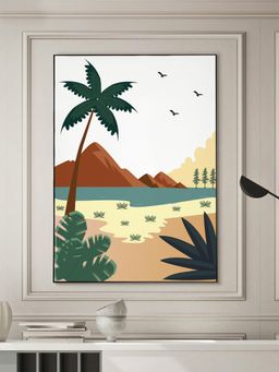 Nestroots - Coastal Rhapsody Black Frame Wall Painting