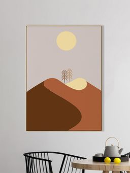 Nestroots - Sands Of Time Gold Frame Wall Painting