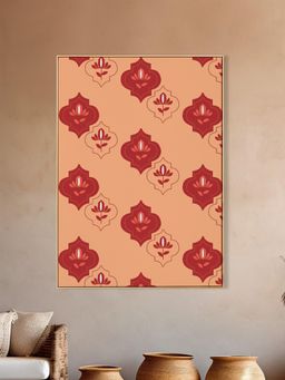 Nestroots - Citrus Soiree Motifs Gold Frame Wall Painting