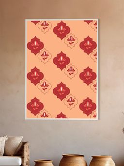 Nestroots - Citrus Soiree Motifs White Frame Wall Painting
