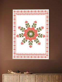 Nestroots - The Jewel Of The Garden White Frame Wall Painting