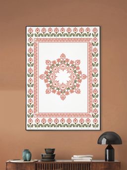 Nestroots - Mandala Of Marigolds Black Frame Wall Painting