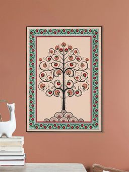 Nestroots - Song Of The Leaves Black Frame Wall Painting