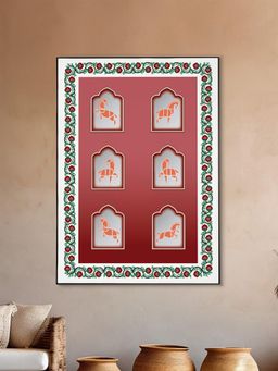 Nestroots - Invitation To A Royal Past Black Frame Wall Painting