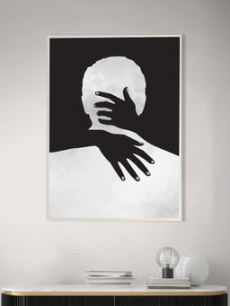 Nestroots - Behind The Veil White Frame Wall Painting