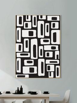 Nestroots - From The Depths Of Charcoal Gold Frame Wall Painting