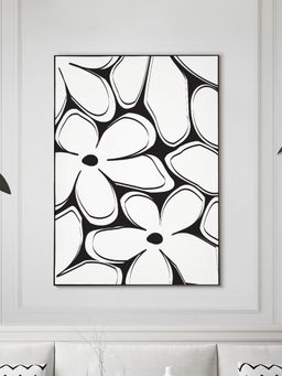 Nestroots - Blooming In The Shadows Black Frame Wall Painting