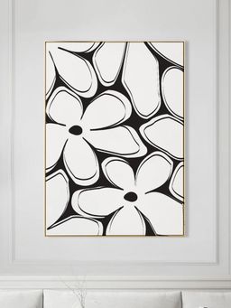 Nestroots - Blooming In The Shadows White Frame Wall Painting