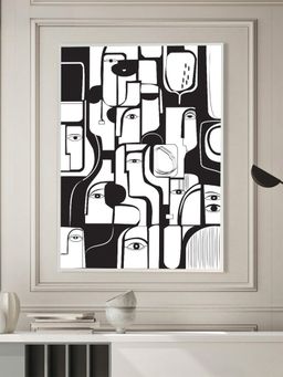 Nestroots - Ink Stains and Daydreams White Frame Wall Painting