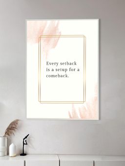 Nestroots - Process and Individuality Canvas Art Motivation Quotes Printed Wall Painting