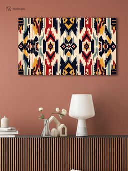 Nestroots - Traditional Ikat Canvas Wall Art Painting