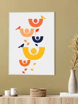 Nestroots - Vibrant Floral Leaf Canvas Art Wall Painting