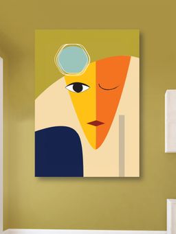 Nestroots - Vibrant Abstract Face Artwork Wall Painting