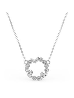 Candere by Kalyan Jewellers - 18K BIS Hallmark White Gold and Diamond Pendant with Chain (2.8)