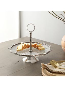 De Maison Decor - Silver Crystal Spike Cake Stand