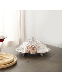 De Maison Decor - Crown Tier Crystal Cake with Dome