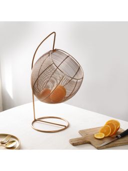 De Maison Decor - Copper Finish Skyes Fruit & Bread Basket