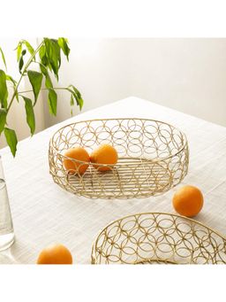 De Maison Decor - Gold Meza Small Basket