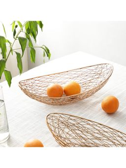 De Maison Decor - Copper Vivian Basket (Pack of 2)