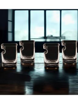 Smartserve - Transparent Lead Free Glass 320ml Cigar Whiskey Glasses (Pack of 4)