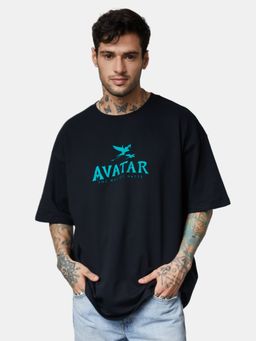The Souled Store - Avatar: Logo (glow In The Dark) Printed Cotton T-shirts