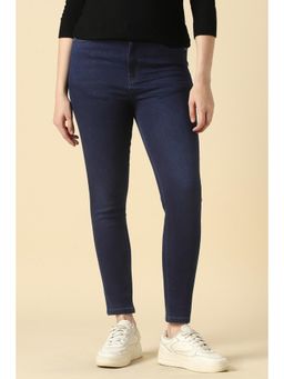Allen Solly - Women Navy Skinny Fit Mid Wash Jeans