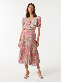 Forever New - Zari Petite Ruched Sleeve Midi Dress (Set of 2)